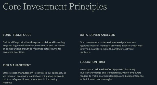 Dividend Kings Core Principles